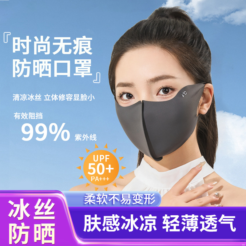 2025夏季防风护眼角口罩女士保暖防晒亲肤透气防护面罩厂家