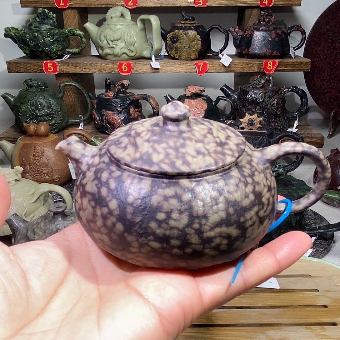 树***小石材米粒石寒江壶有纹