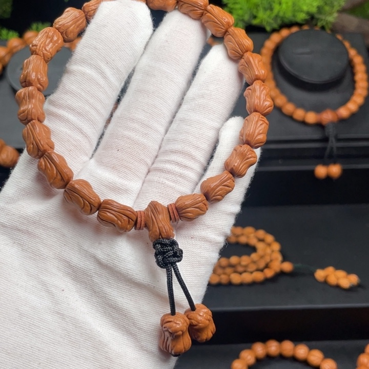 开***心木质类精品桃核单圈