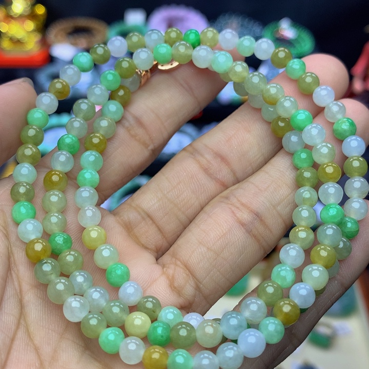 翡翠手链未镶嵌翡翠 5+ 