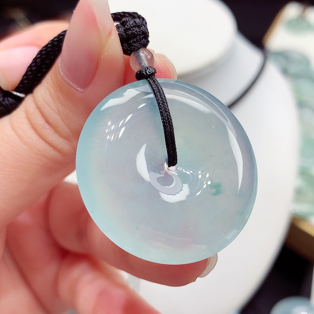 颈饰未镶嵌翡翠翡翠84，32.3/6.1