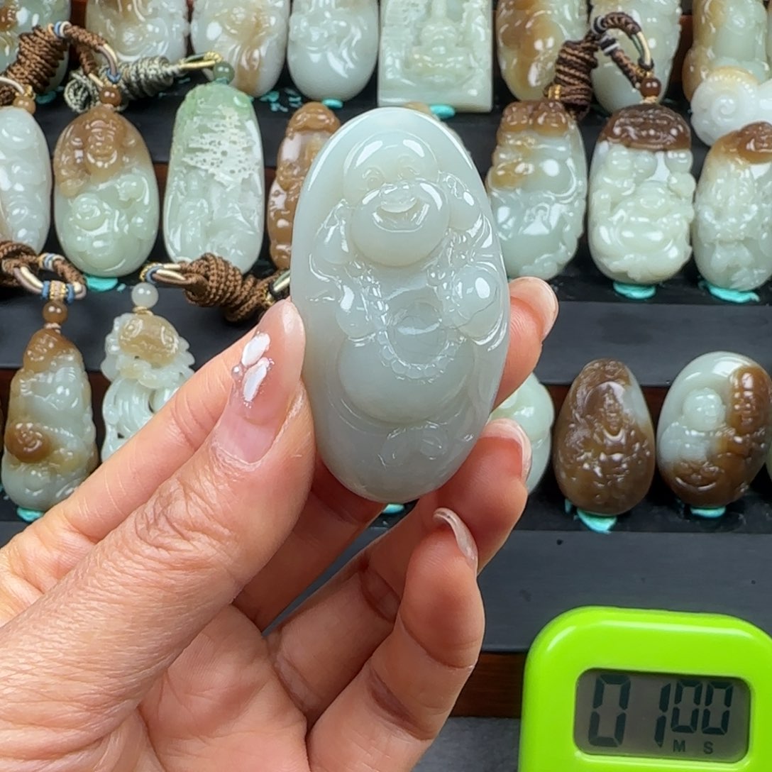 和田玉挂件未镶嵌，*