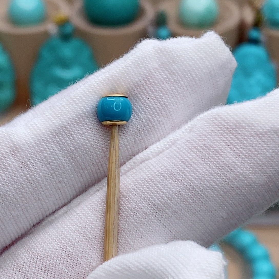 绿松石未镶嵌珠宝奇石5.3mm