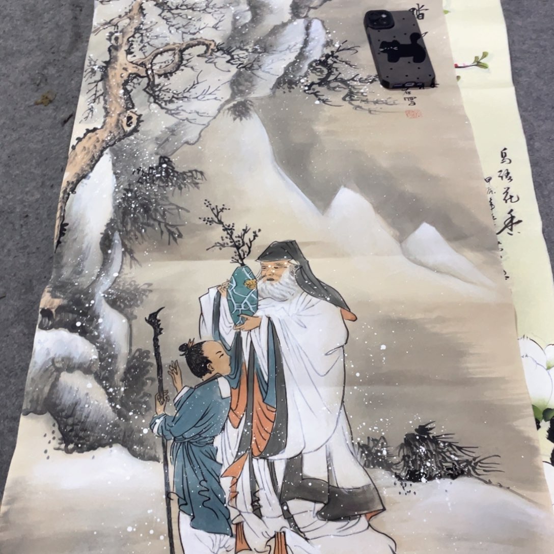 国画国画作品画心一张