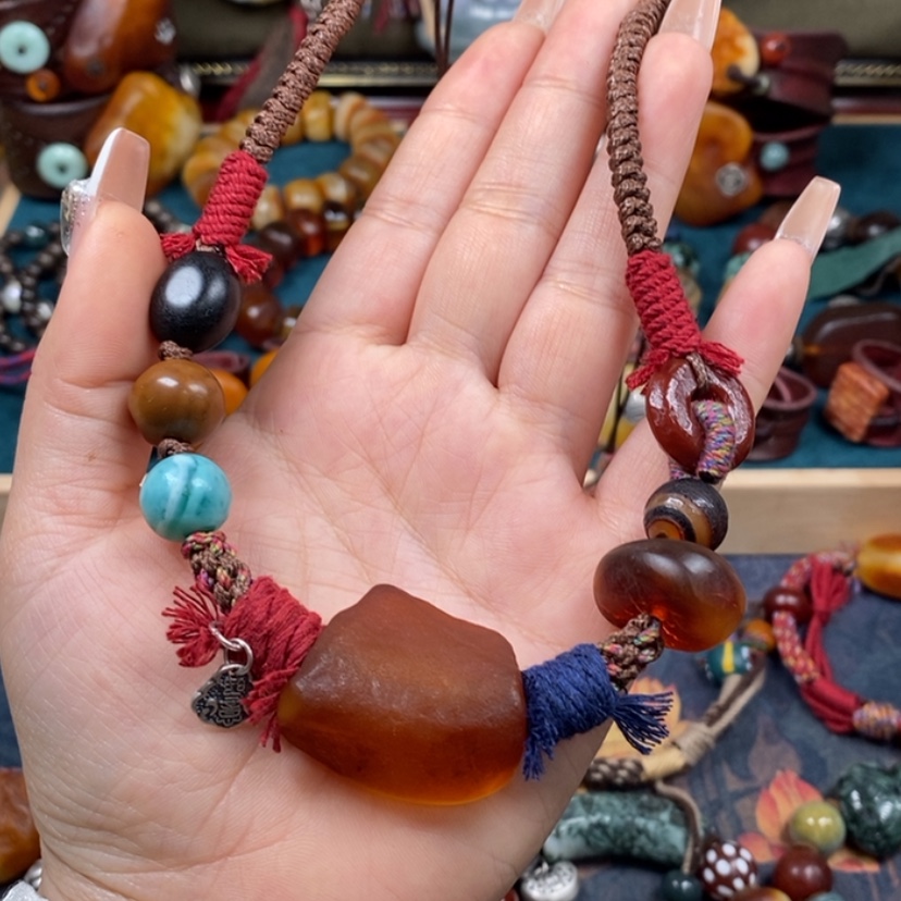 【闪购商品】蜜蜡颈饰未镶嵌项链