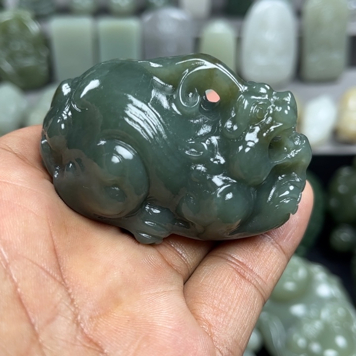 和田玉把件未镶嵌文*