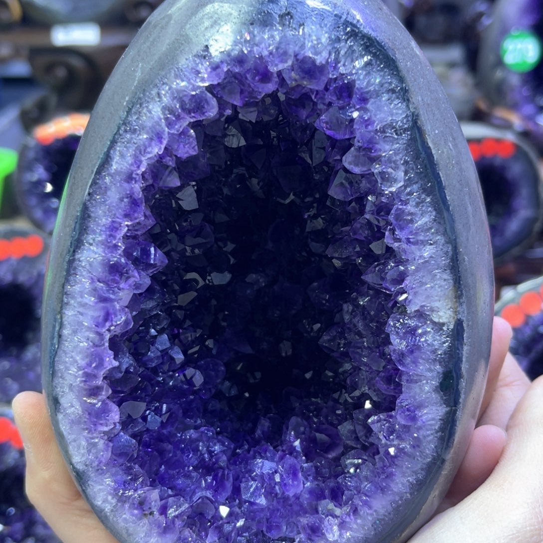 紫晶摆件未镶嵌紫水晶