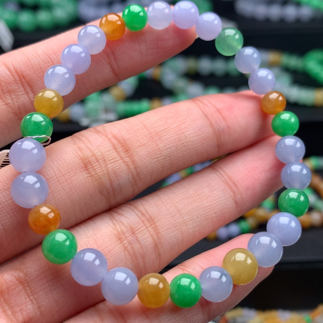 翡翠手链未镶嵌卡