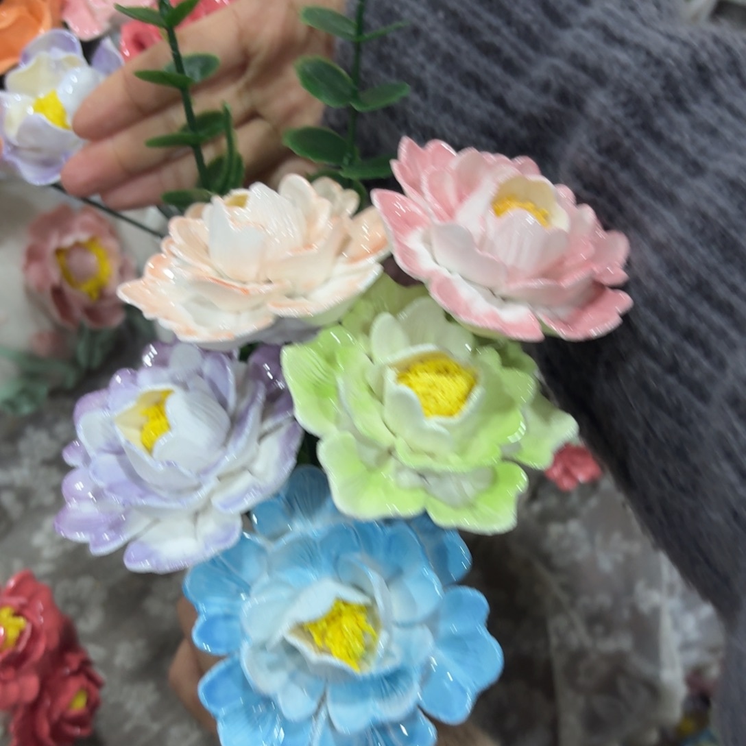 陶瓷花，拍满20发货，退款拉黑