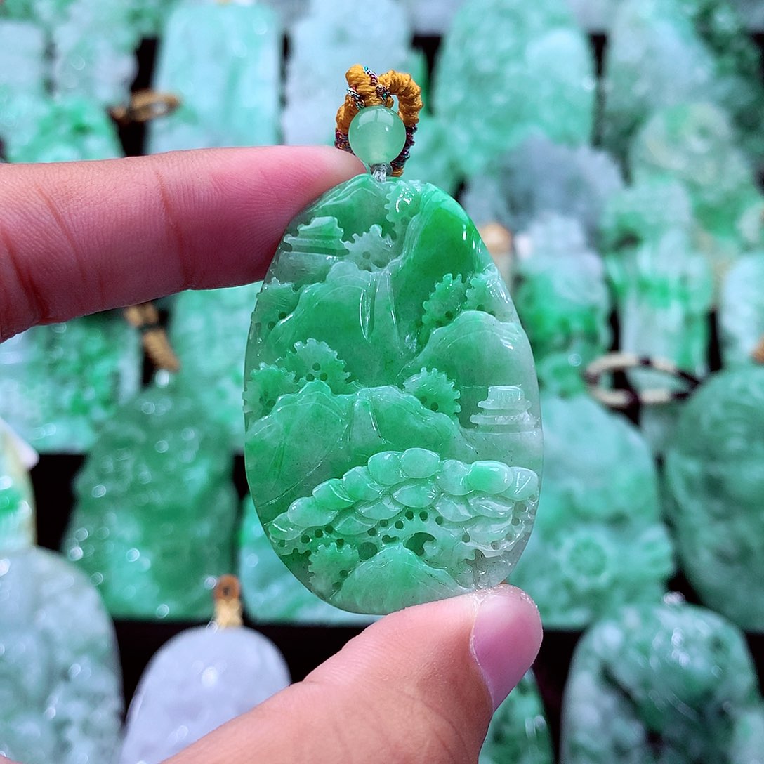 吊坠(不含链)未镶嵌翡翠美*女