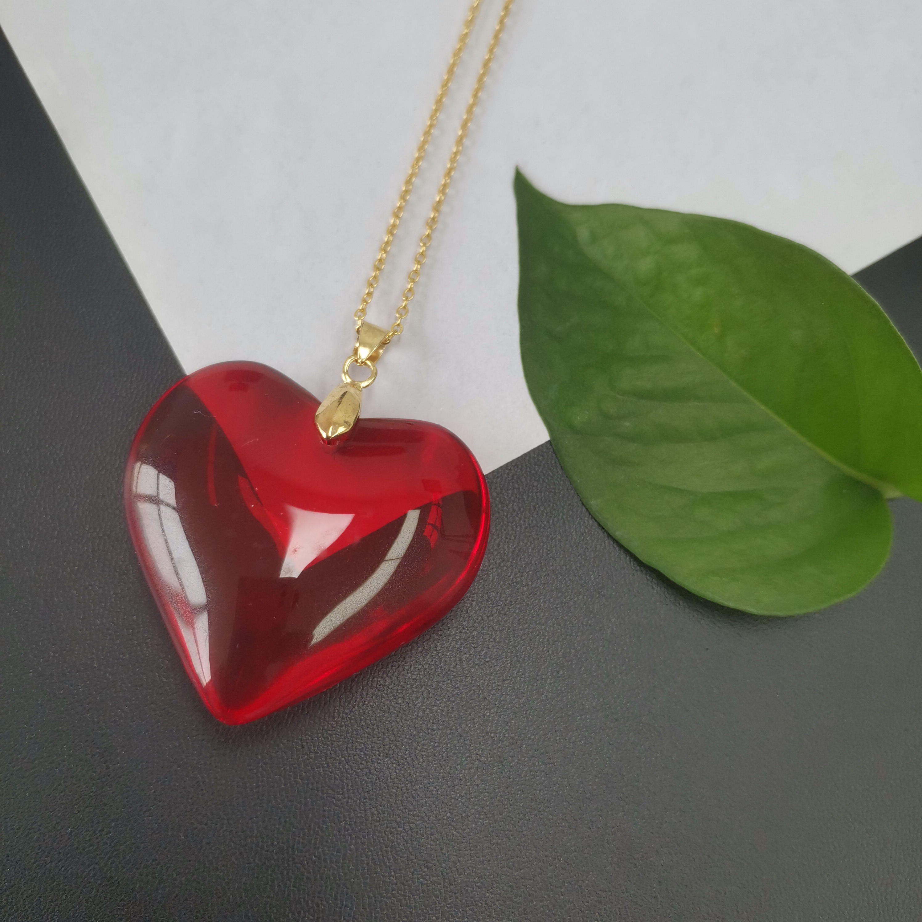 红宝石*XRZ486时尚精美百搭男女同款吊坠