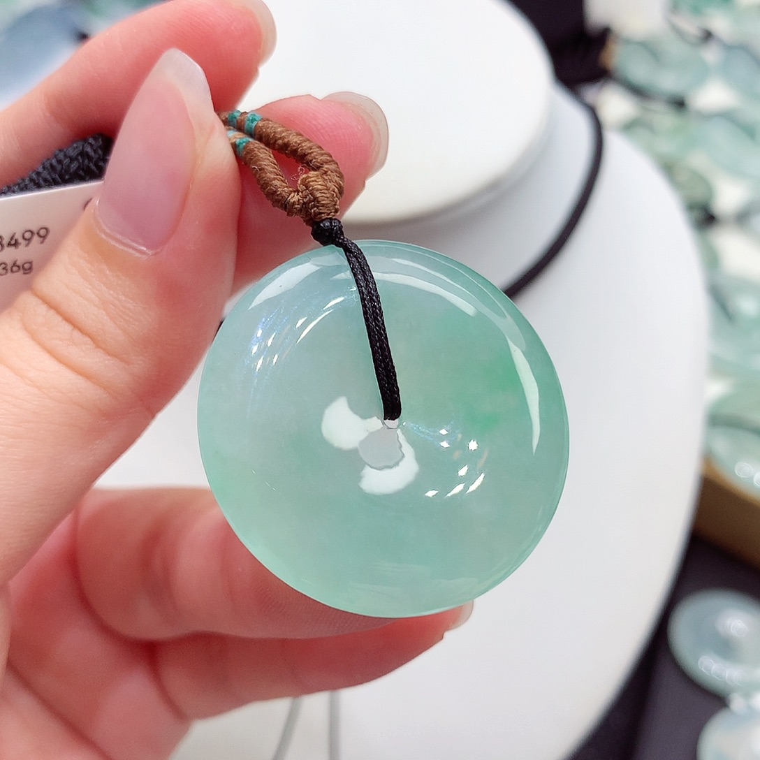 颈饰未镶嵌翡翠翡翠34，34.6/6