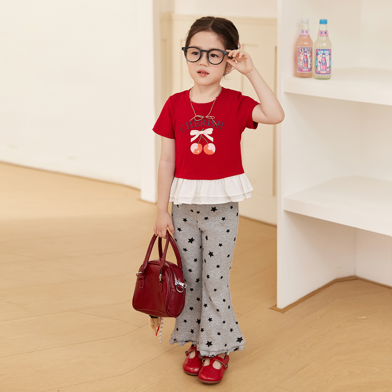 119 小O宝Okids童装 2025夏季宝宝喇叭裤 OP534206