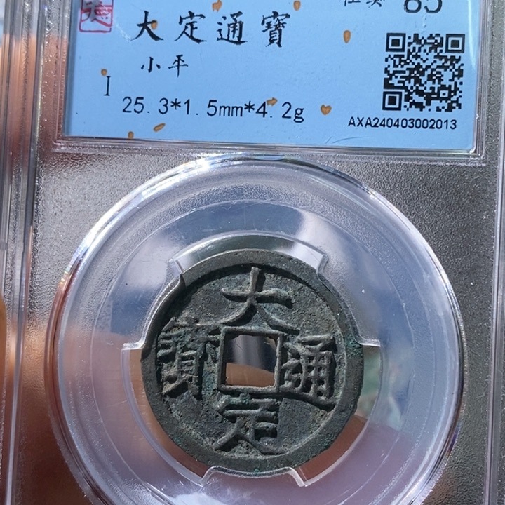 铜5大定通宝大直边2013