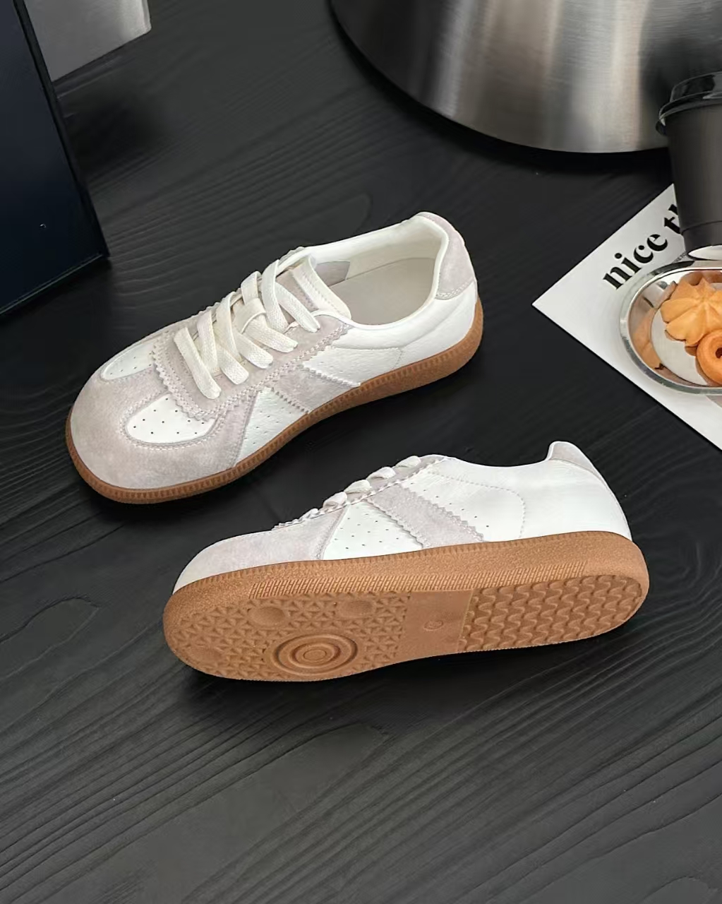 【鞋爱】1532-1新款卡皮巴拉德训鞋芒果头阿甘鞋休闲小白鞋女板鞋