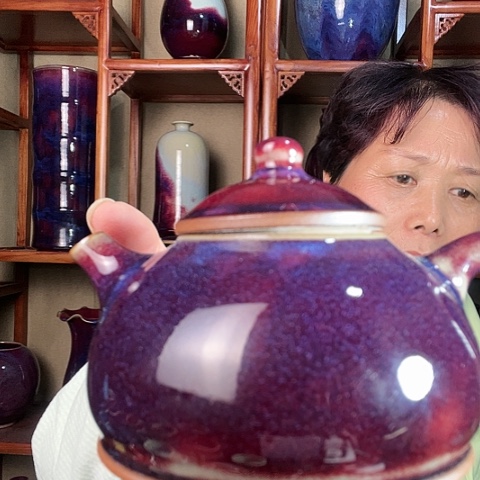 瓷片六****猫钧瓷手工艺品牌杯子