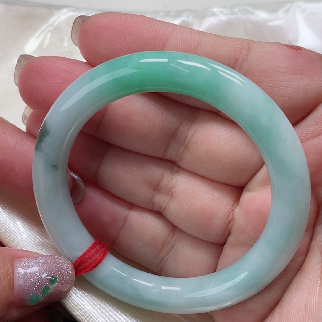 未镶嵌手镯翡翠缅甸翡翠手镯51圈
