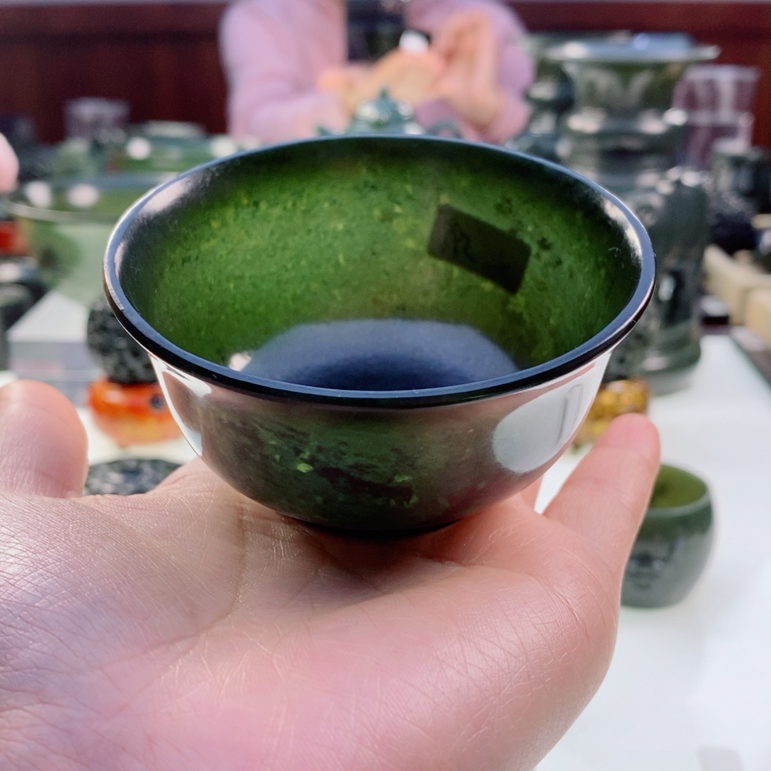 和田玉（青玉）挂件未镶嵌微瑕