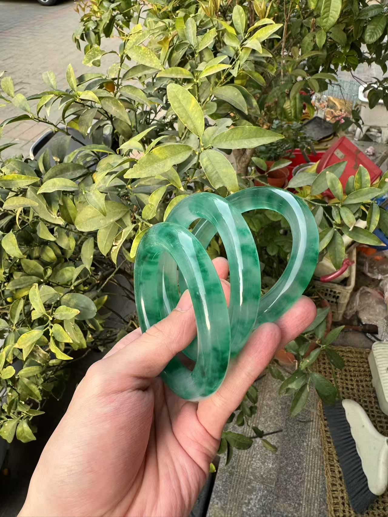 非金属珐琅手镯 胖圆手镯 超哥专属【高货冰冰翠】时尚显白