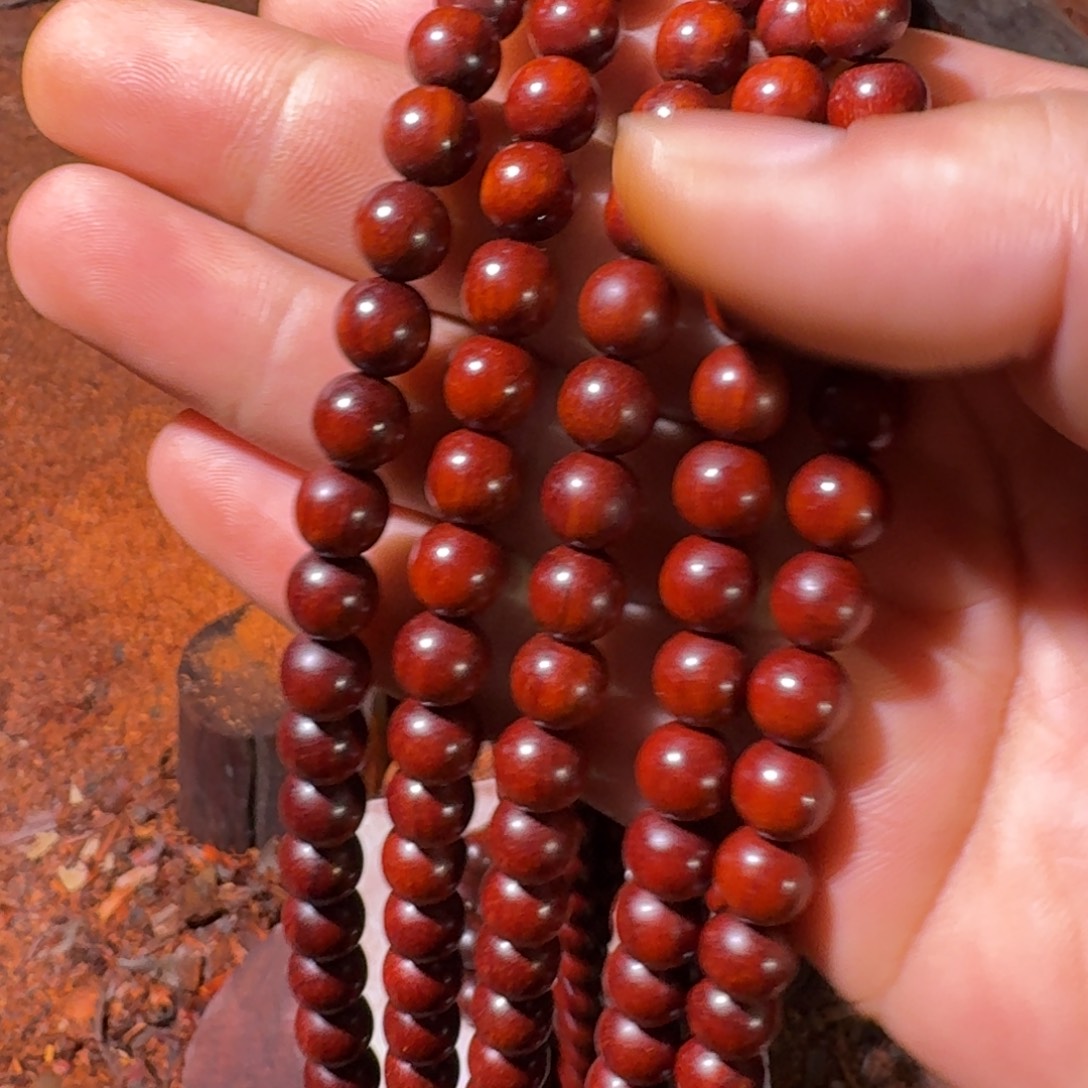 染料紫檀（血檀）0.8/108帝王泥奶香多圈