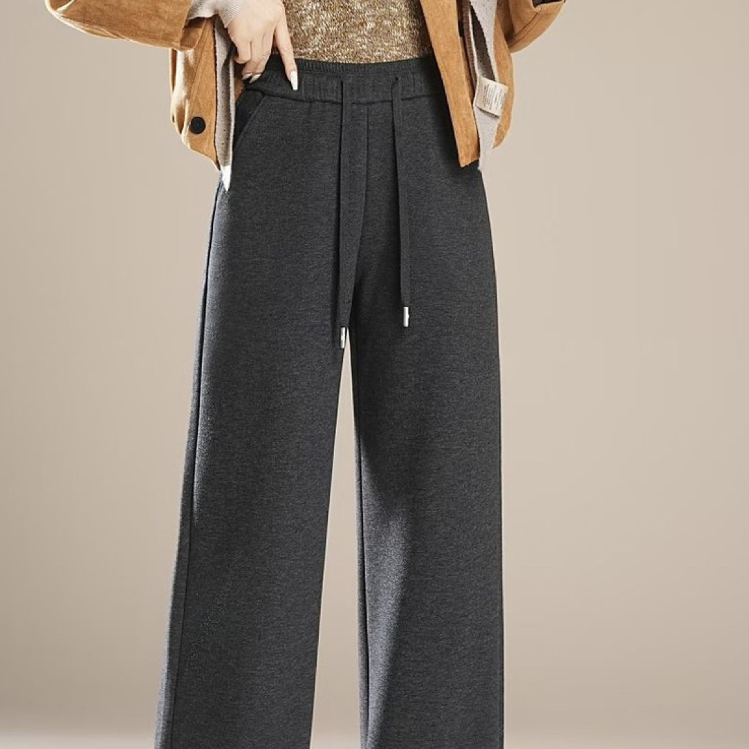 2025  高腰显瘦窄版休闲裤