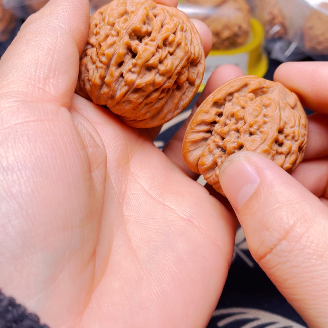 吊坠文玩核桃老***鹅莲花虎头