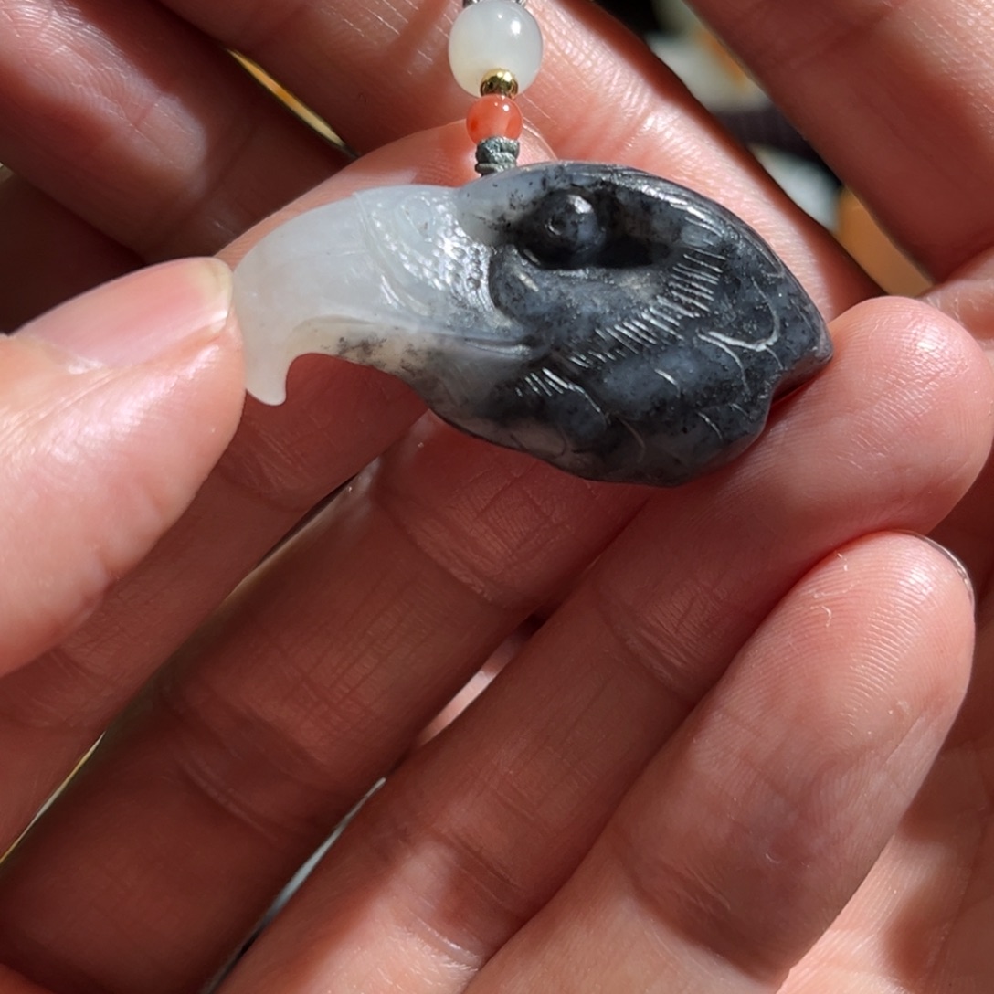 和田玉吊坠(不含链)未镶嵌鹰