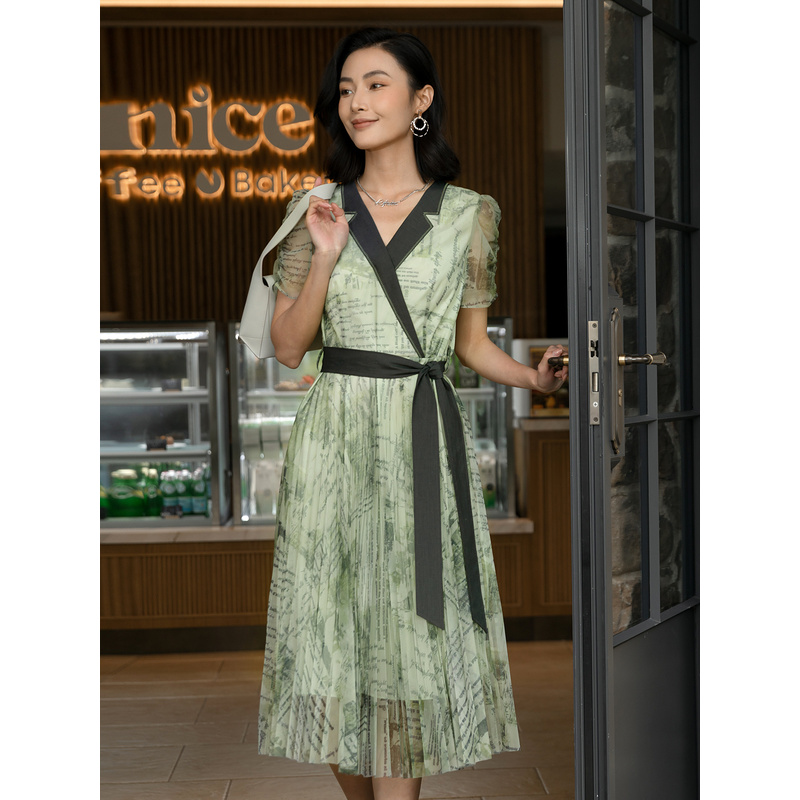 【诗语】莱芙艾迪儿短袖连衣裙1E2L93179