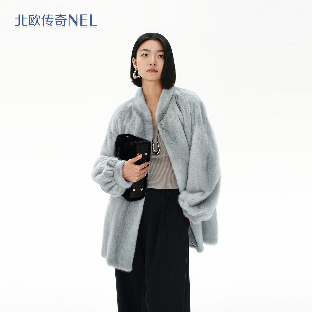 nazi进口短二母貂哥本哈根紫标水貂外套3076北欧传奇皮草