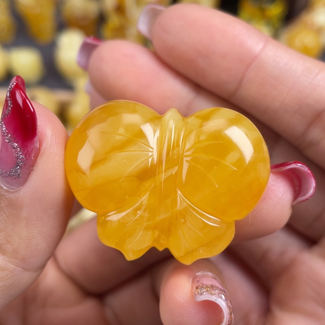 琥珀裸石未镶嵌蜜蜡