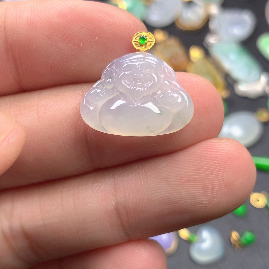 【闪购商品】颈饰18K金镶嵌翡翠翡翠