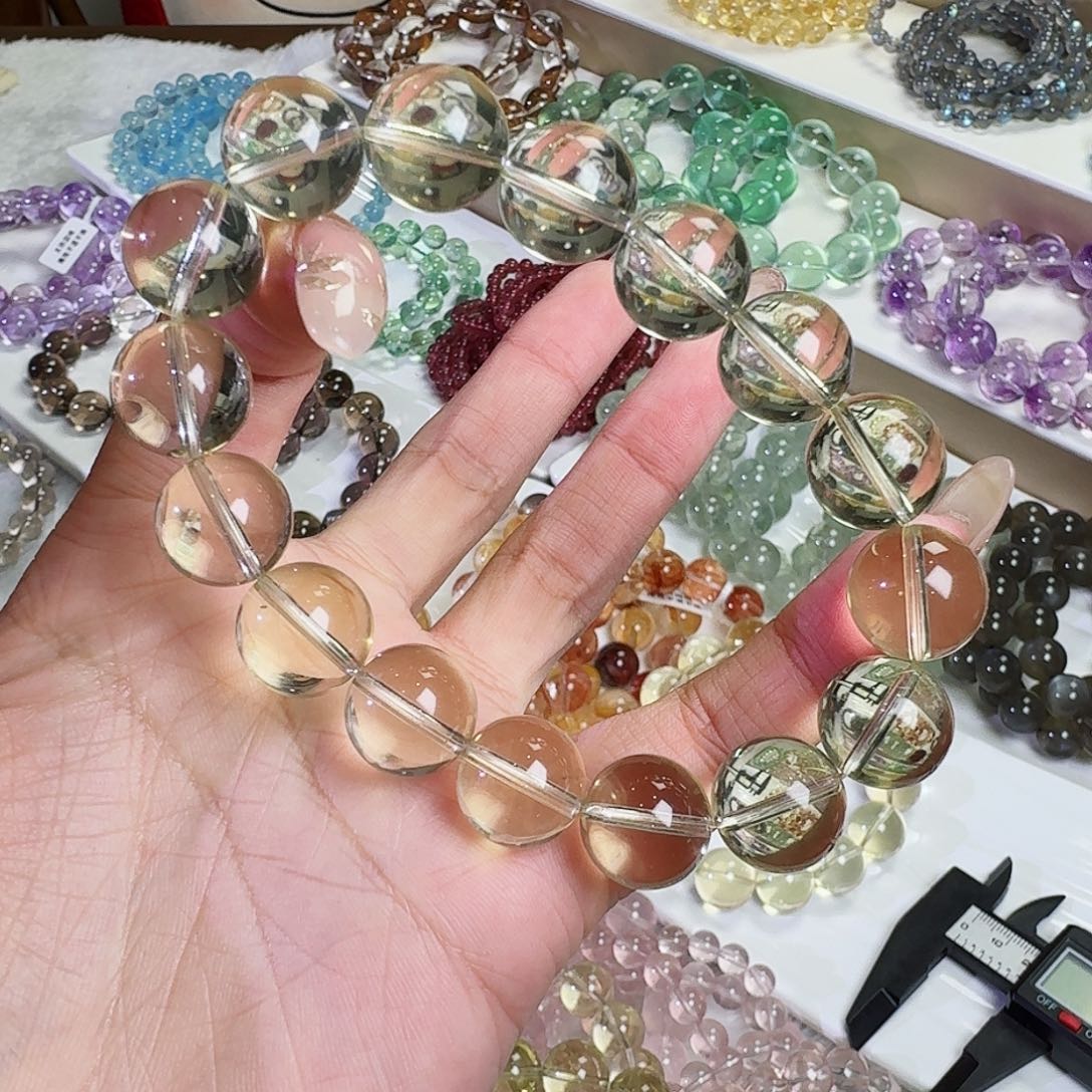 水晶手链未镶嵌池*黄水晶13