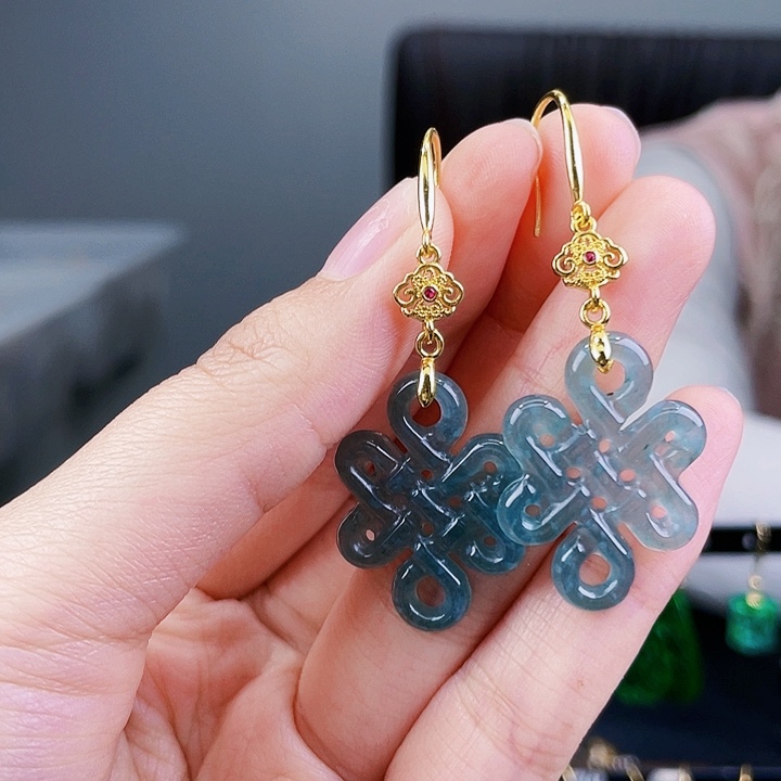 翡翠耳饰未镶嵌饰品