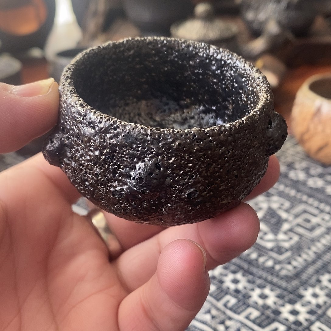 手工制作黑砂主人杯
