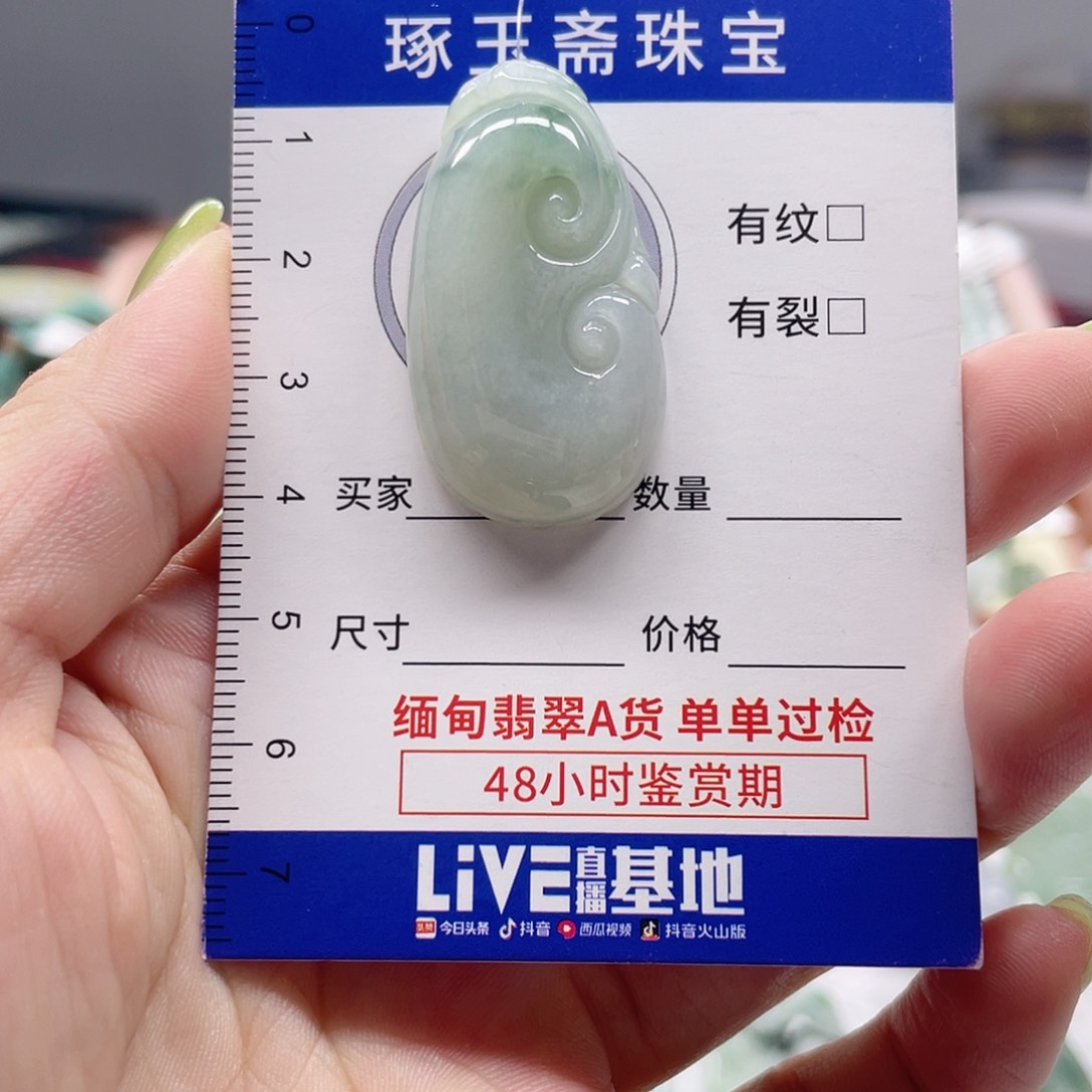 颈饰未镶嵌翡翠如意
