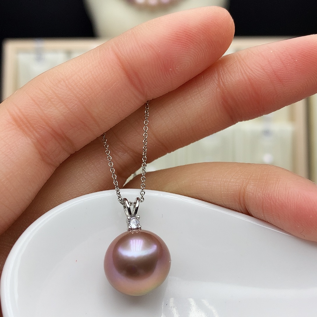 颈饰合金淡水珍珠