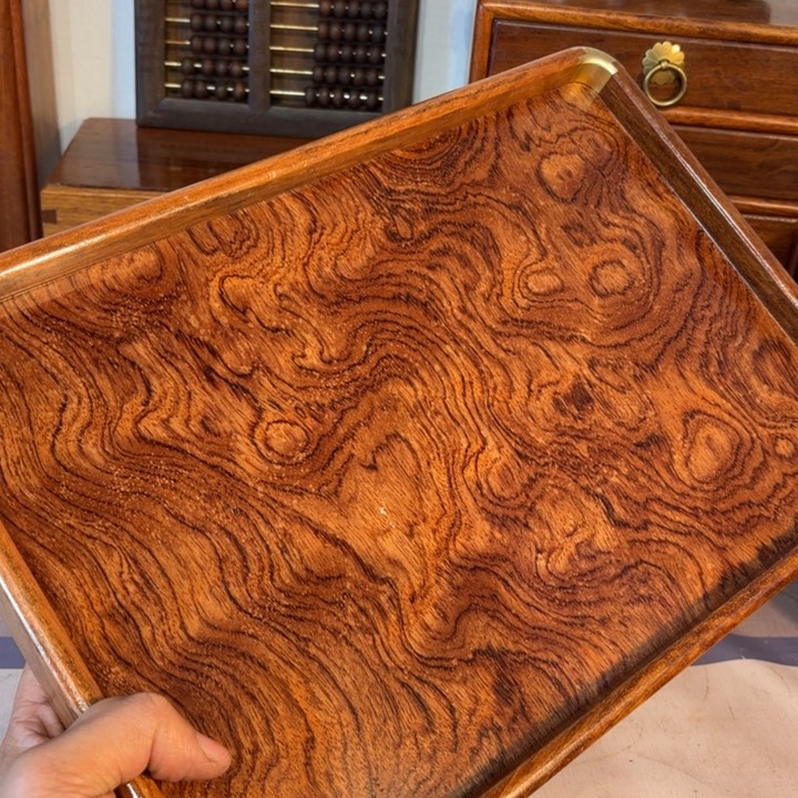 木缅甸花梨超大托盘