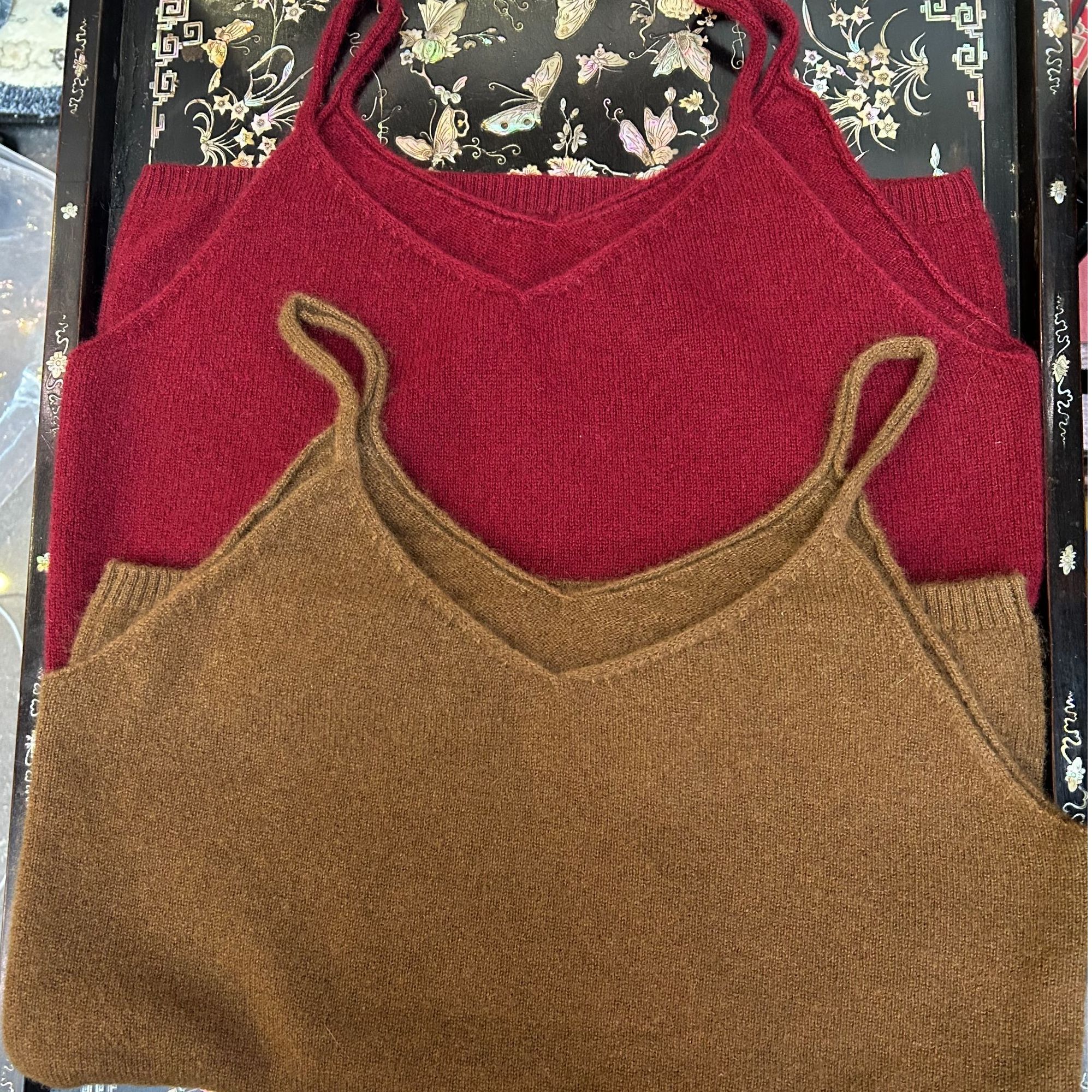 【云裳溪2025新款】 羊绒吊带打底衫