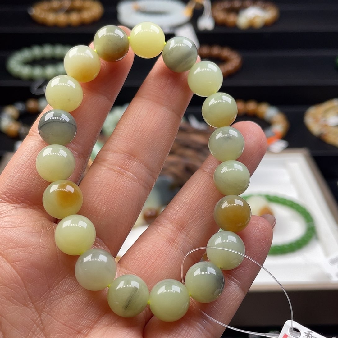 和田玉手串未镶嵌