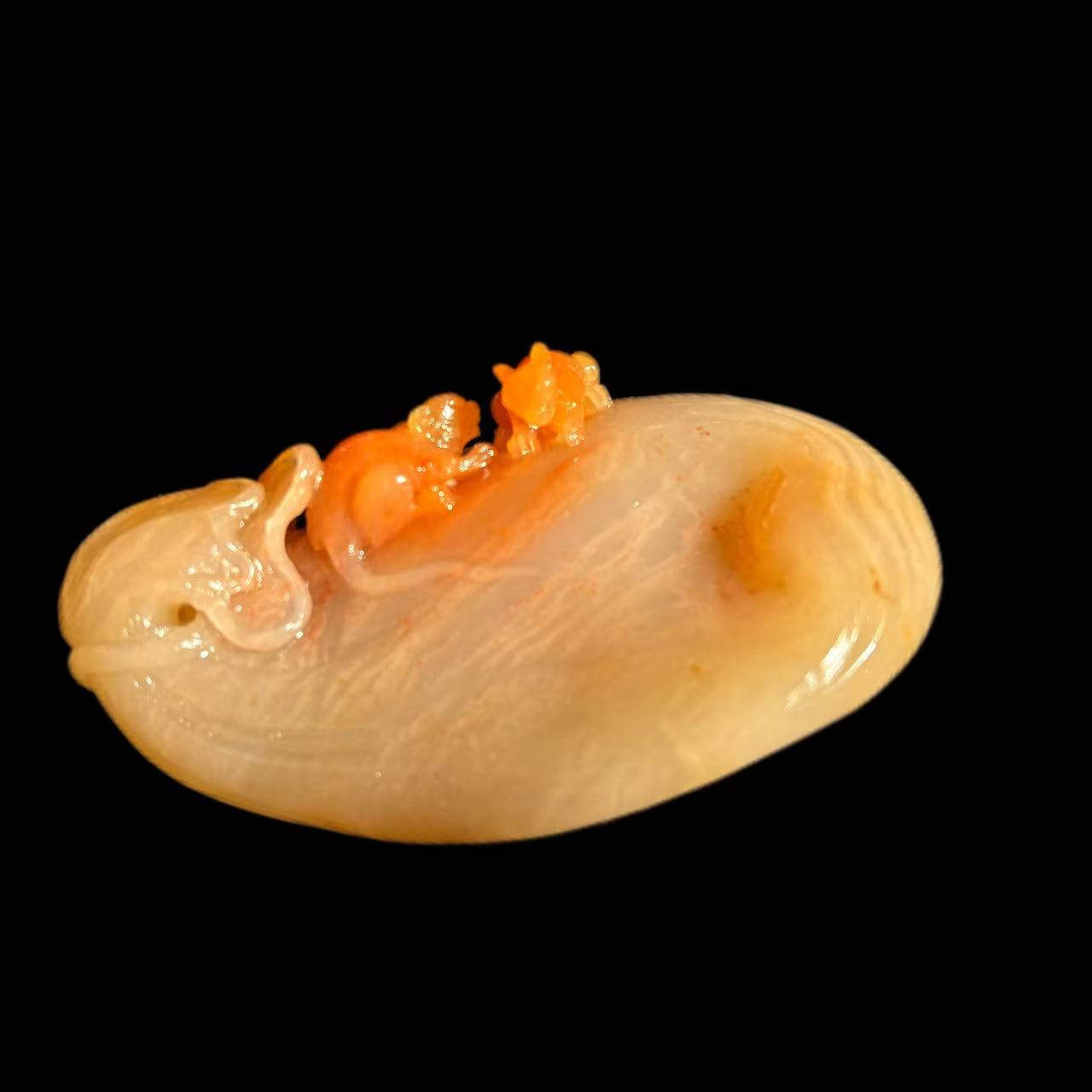 寿山石纯手工鼠钱