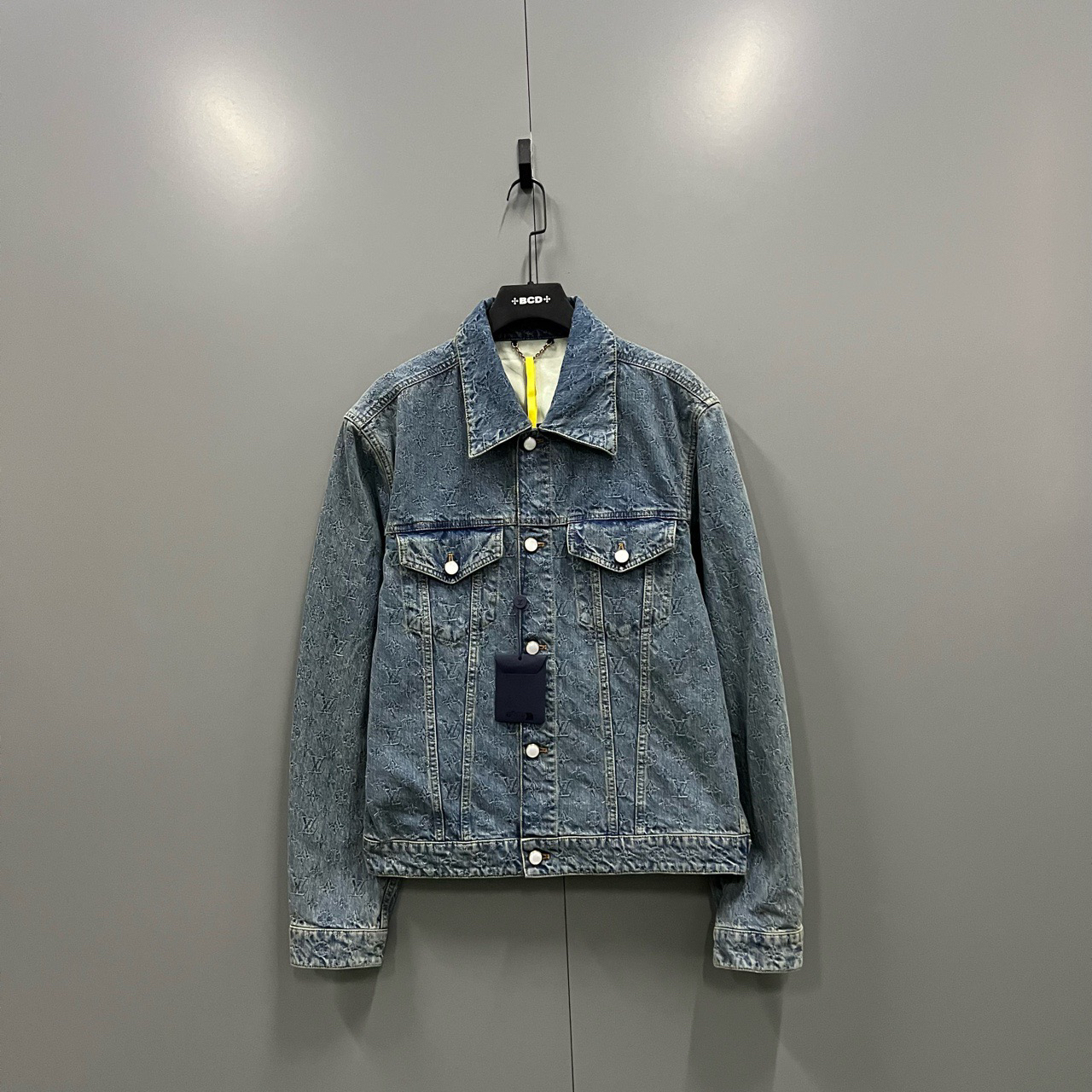 95新 LouisVuitton/路易威登 ab3lv水洗老花浮雕夹克50码300697