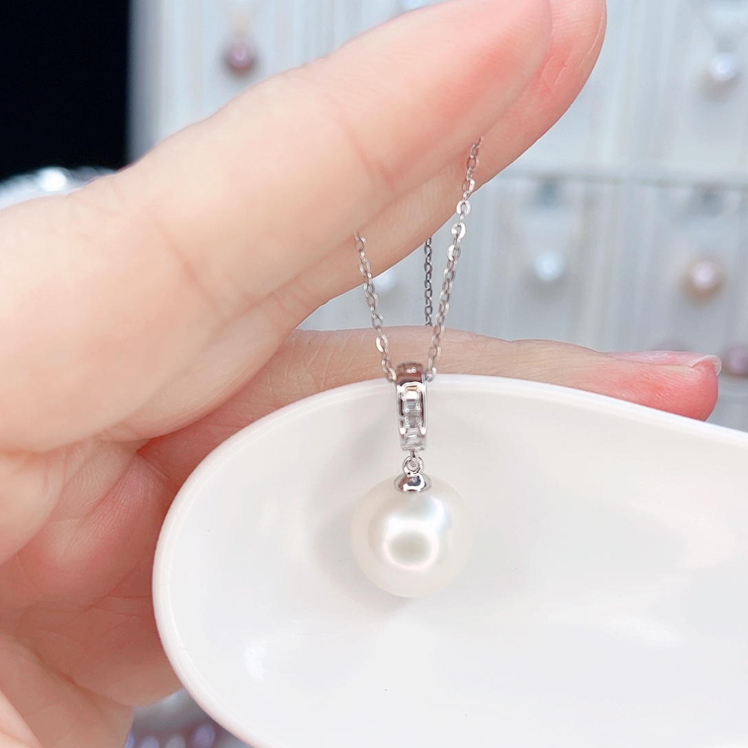 合金淡水珍珠吊坠(赠链)