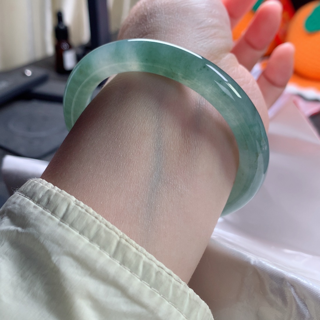 未镶嵌手镯翡翠缅甸天然翡翠手镯57