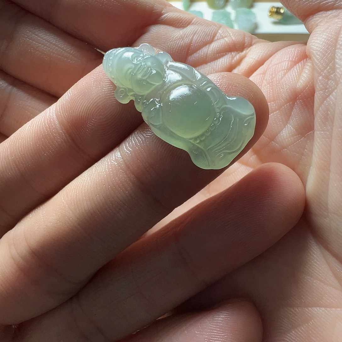 定制翡翠未镶嵌财神