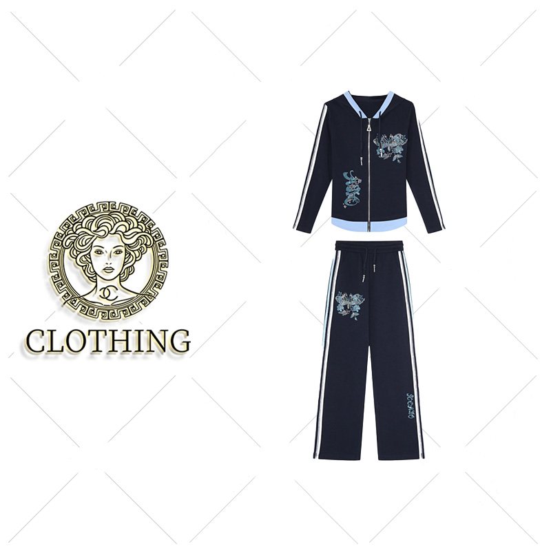 【CLOTHING/原创设计】B69135新款洋气百搭休闲套装