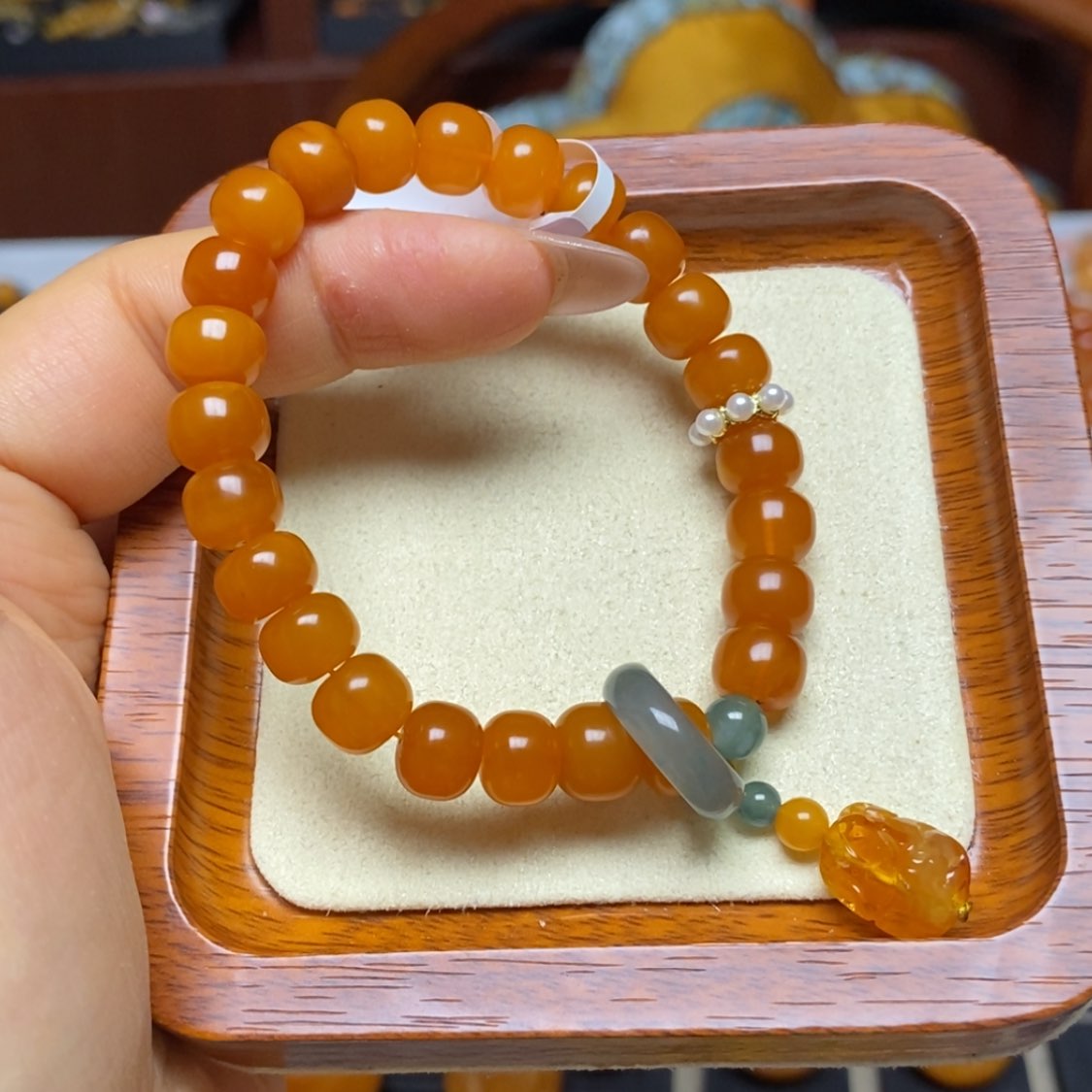 【闪购商品】蜜蜡手链未镶嵌手串