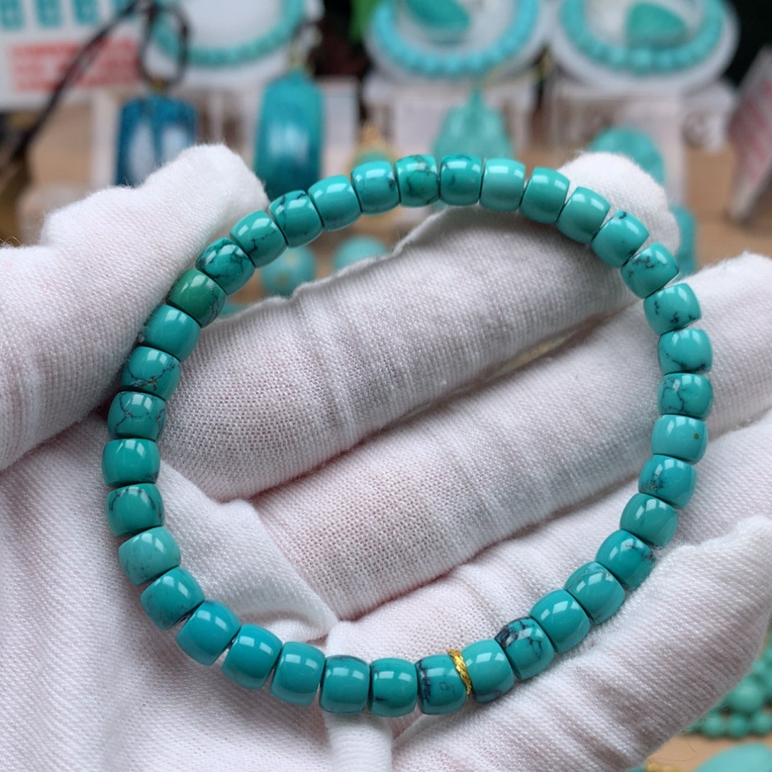 绿松石未镶嵌珠宝奇石6.2mm