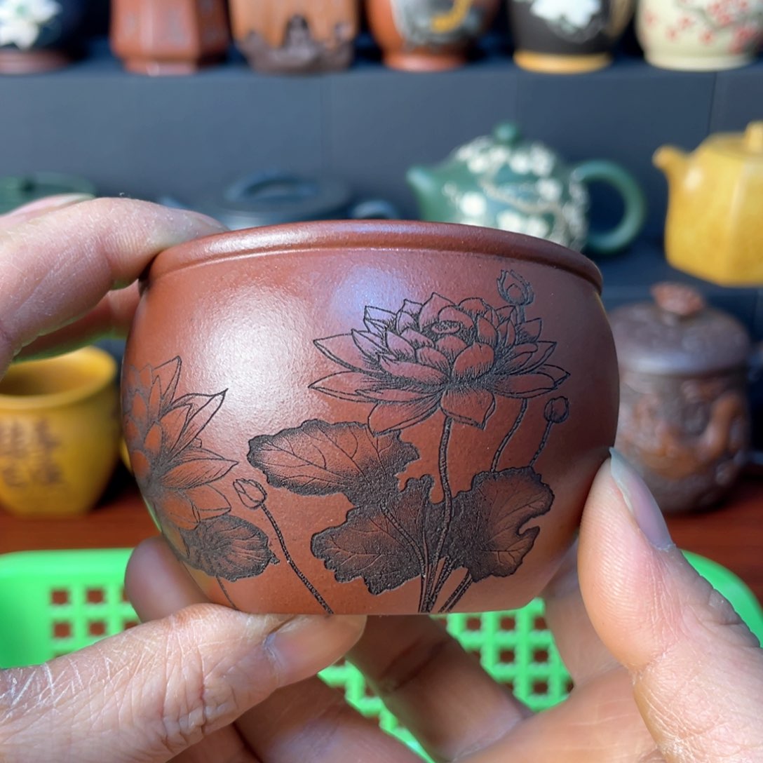 原矿紫砂手工主人杯