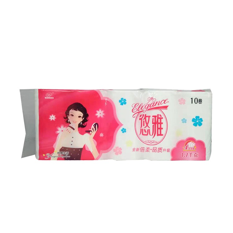 Y悠雅木浆生活用纸10卷1700g/提