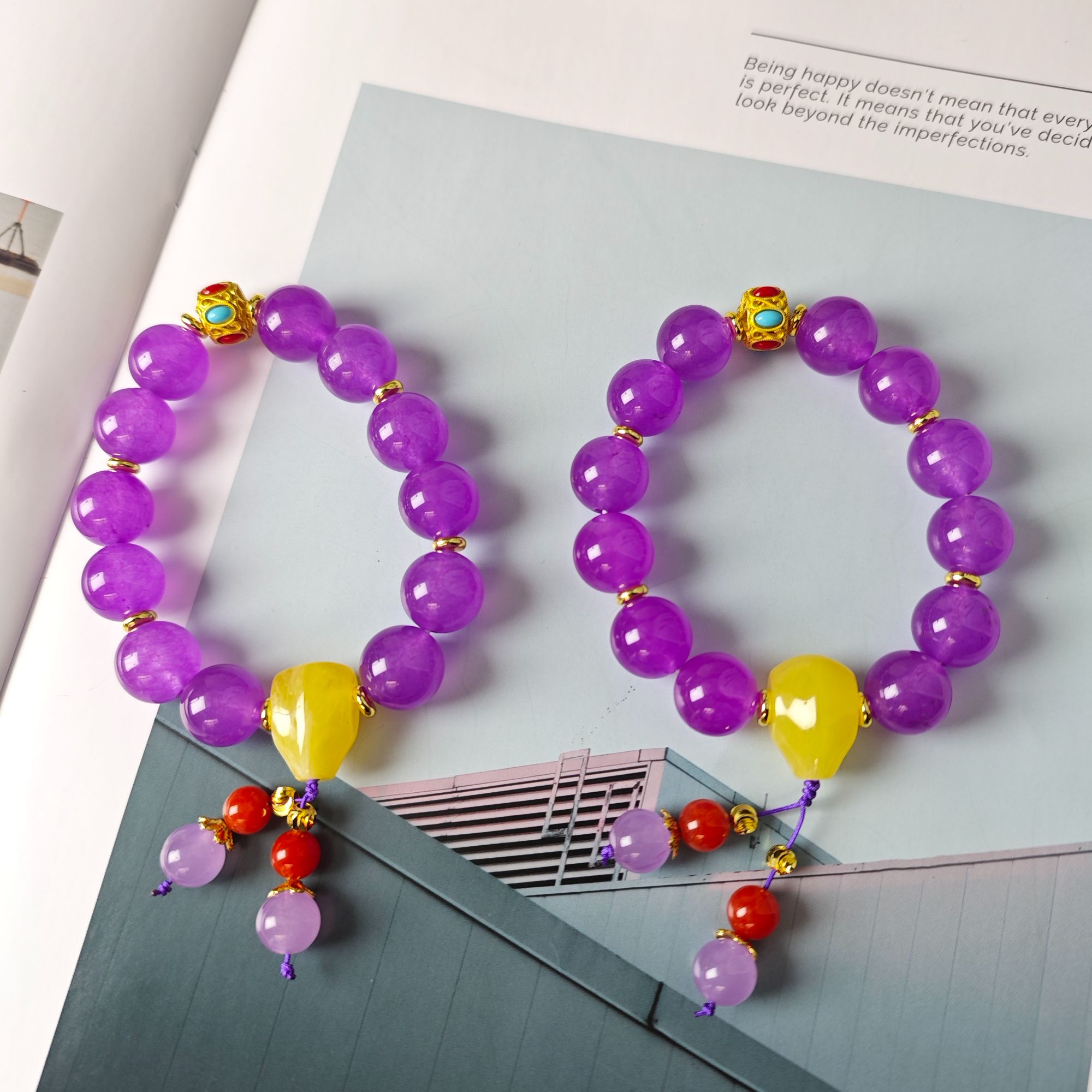 紫罗兰色手串-s1441